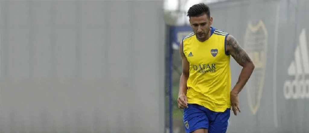 Salvio se presentó a la práctica de Boca tras los incidentes con su ex