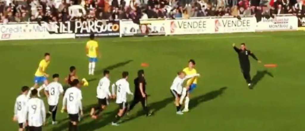 Video: los juveniles de Argentina y Brasil a las piñas