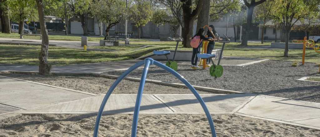 Guaymallén renovó la plaza Padre Fernando Viglino