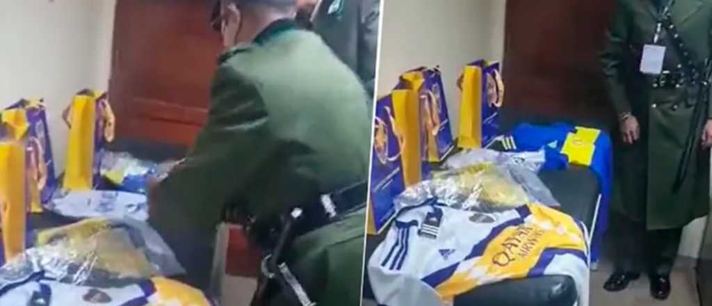 Videos: polémica en Bolivia por los regalos de Boca a la terna arbitral