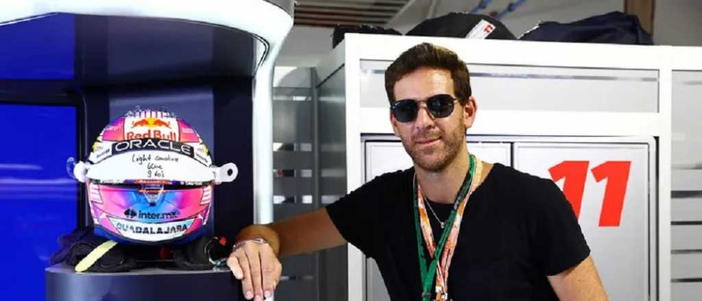 ¿Le dio suerte? Del Potro se fotografió con un piloto de la Fórmula 1