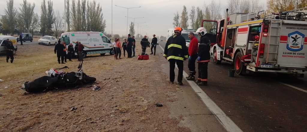 Grave choque en moto de Giuliana Lucoski, ex Reina de la Vendimia