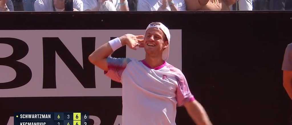 Gran triunfo de Schwartzman luego de levantar dos match points