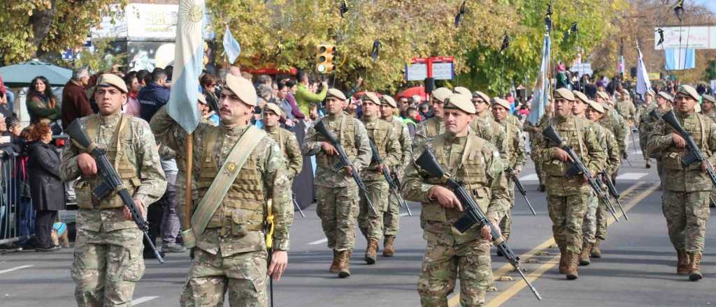 Aniversario de Luján de Cuyo: gran desfile militar