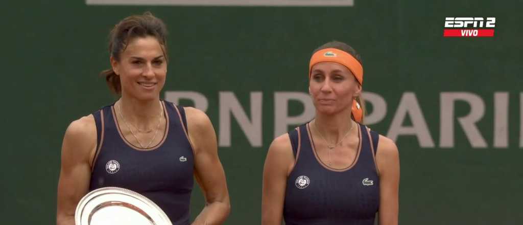 Sabatini y Dulko caen en la final del torneo de Leyendas de Roland Garros