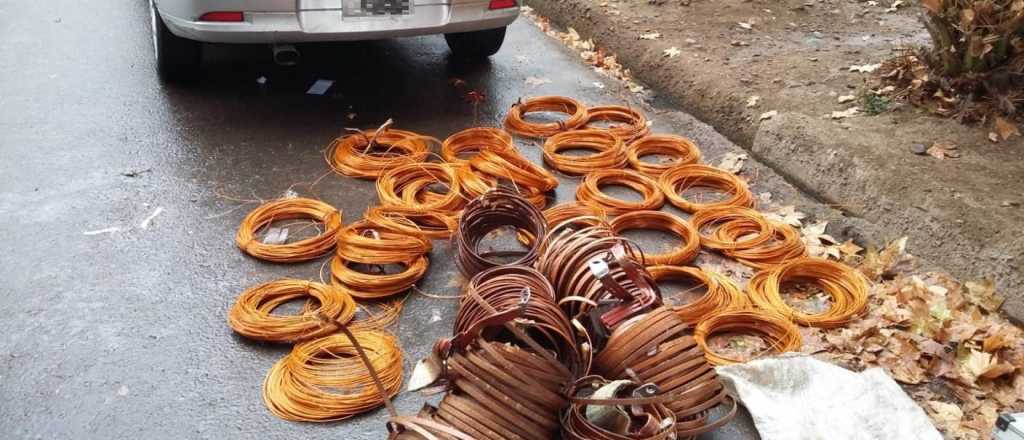 Cayó una banda que robaba cables de cobre en el Valle de Uco