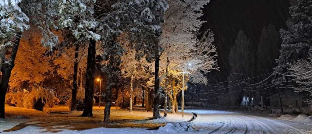 Fotos y videos: este viernes el Gran Mendoza amaneció con nieve 