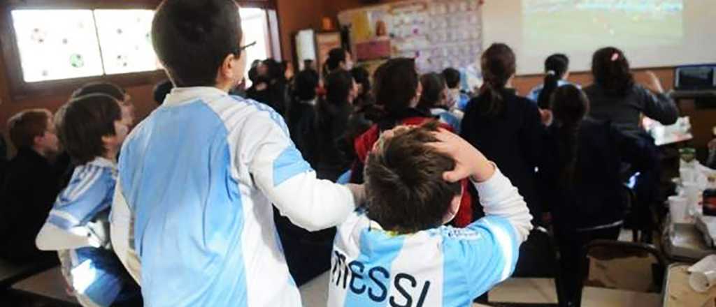 Los partidos de la Selección Argentina se podrán ver en las escuelas