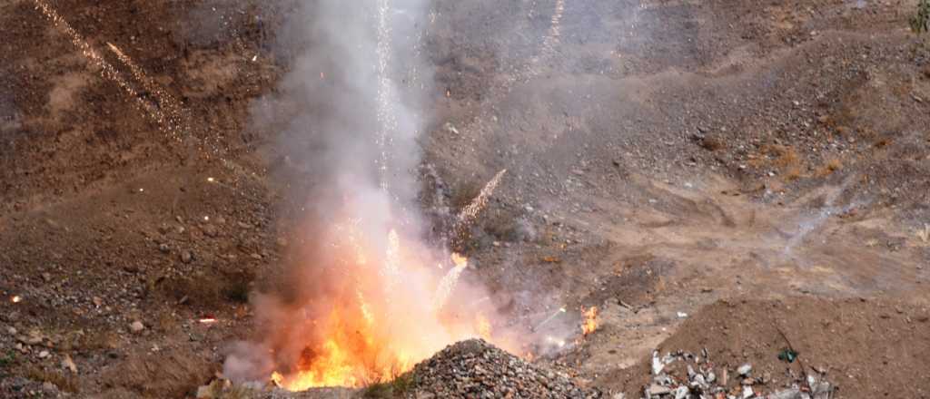 Seguridad destruyó 1.000 kilos de pirotecnia secuestrada