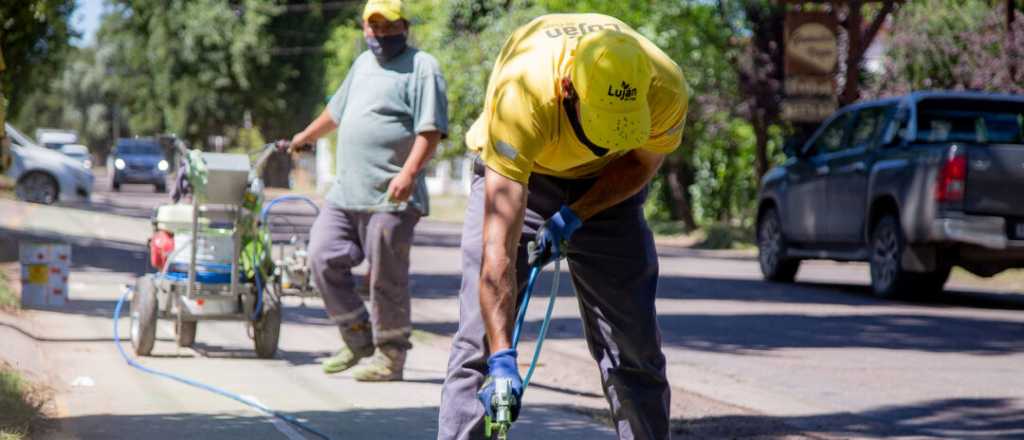 Cortaron una calle en Luján de Cuyo por obras