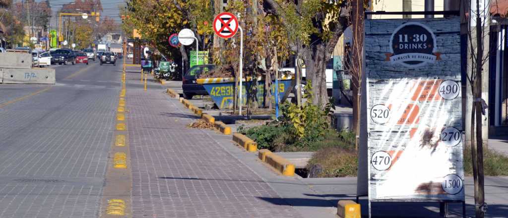 Algunos comerciantes de Guaymallén no quieren la ciclovía en Pedro Molina