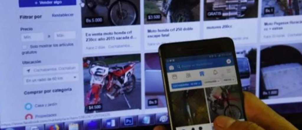 Dos jóvenes pautaron una compra por Facebook y les robaron la moto 