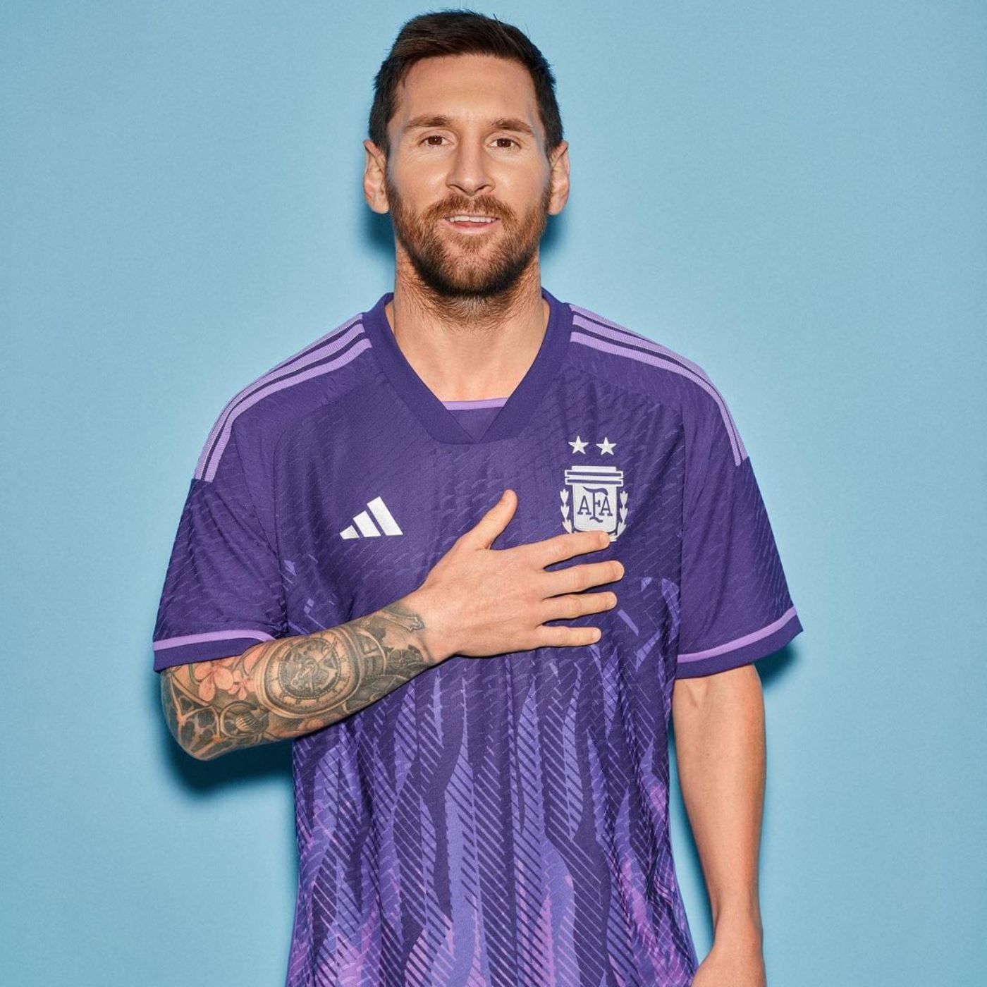 La camiseta de la selección de Argentina presentada por Messi