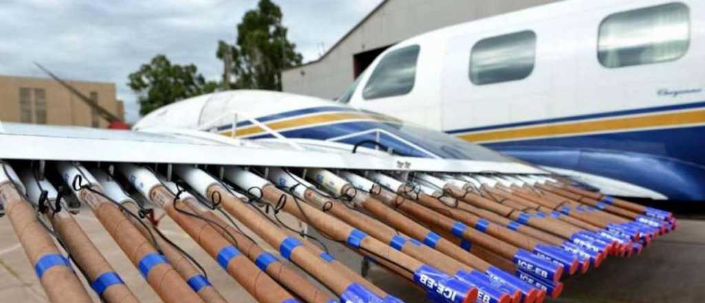 Intenso operativo para mitigar el granizo: los aviones trabajaron 13 horas