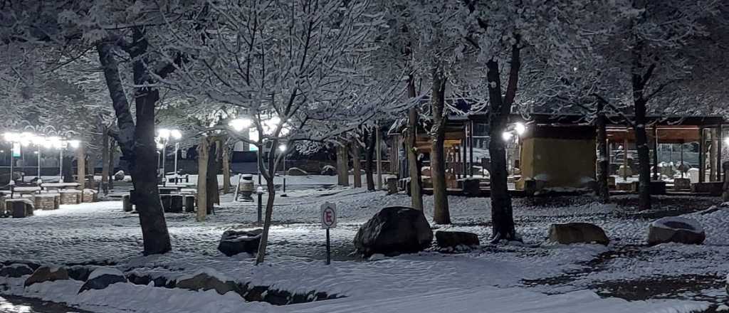 La primavera debutó con nieve en Potrerillos y en otras partes de Mendoza 