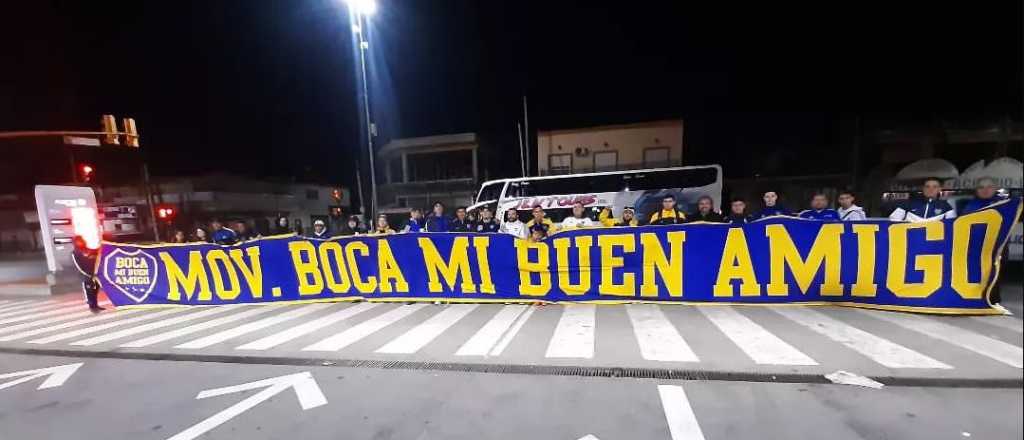 La última foto del micro con los hinchas de Boca antes del vuelco en Mendoza