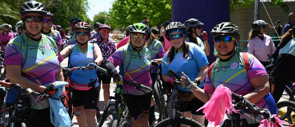 Por el Octubre Rosa, Godoy Cruz realizó una bicicleteada hasta Rivadavia