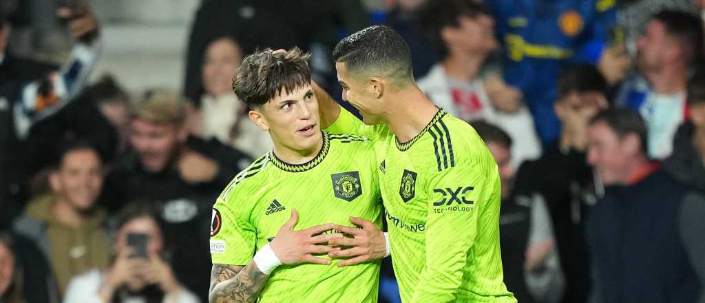 Video: el golazo con el que Garnacho marcó por primera vez en el United