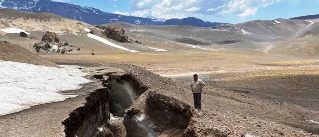 Fotos y videos: el camino a la Laguna del Diamente está destruído y harán obras