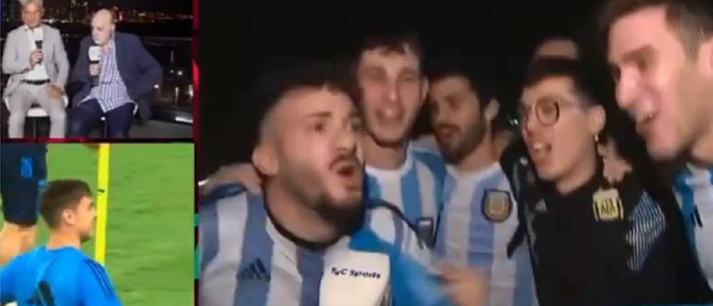 Argentinos dando vergüenza en Qatar: cantos homofóbicos en vivo