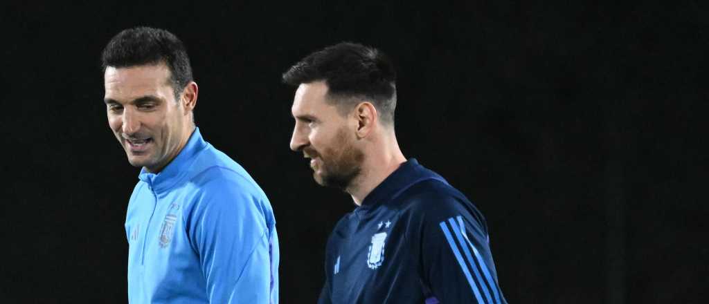 Scaloni recibió una buena noticia en el entrenamiento de Argentina 