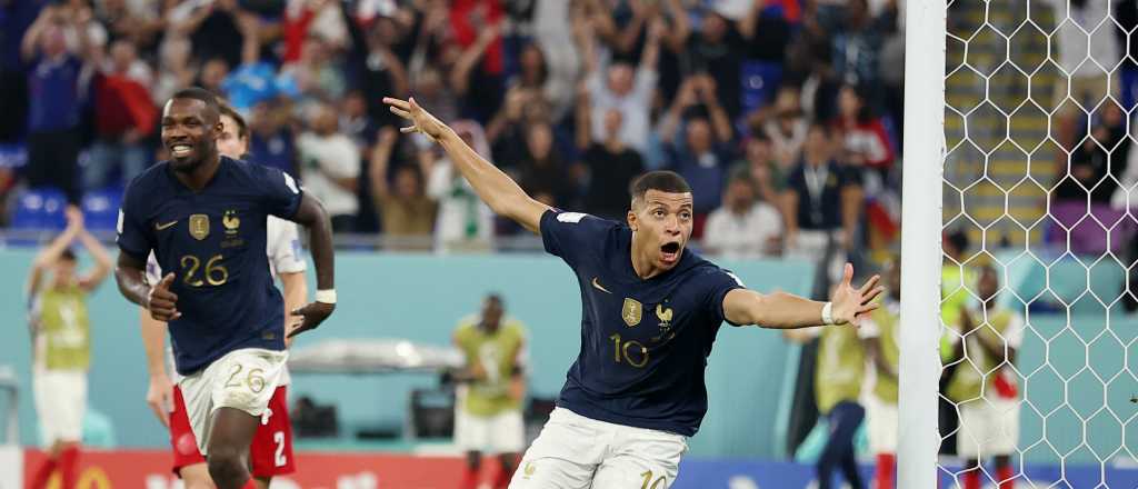 De la mano de Mbappé, Francia venció a Dinamarca y está en octavos