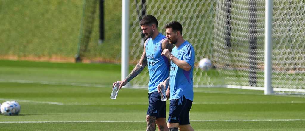 Argentina entrena después de la sufrida clasificación a la semifinal