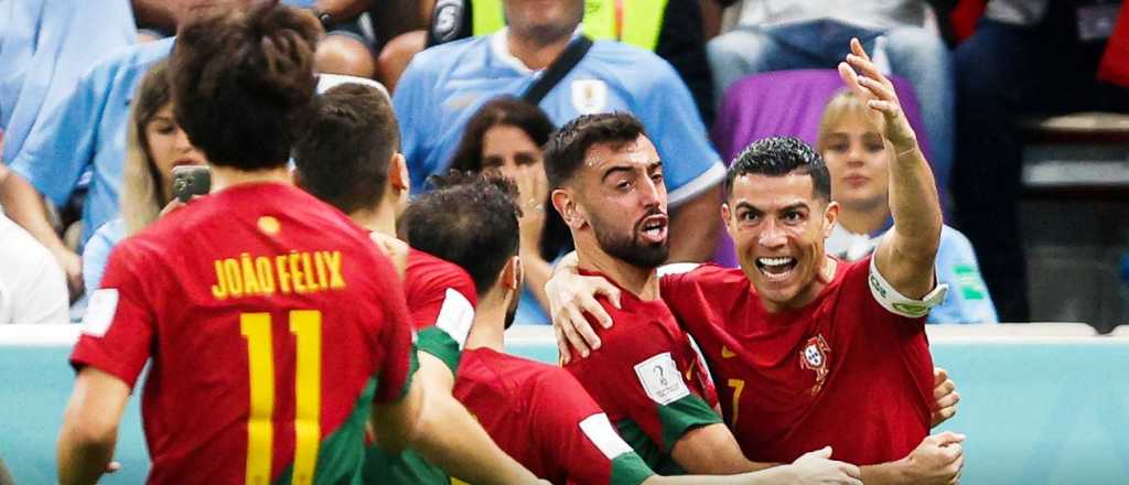 Portugal a octavos: venció a Uruguay y lo complicó