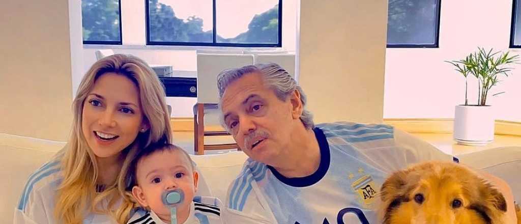 Alberto, con Fabiola y su hijo alentaron a la Selección junto a Dylan