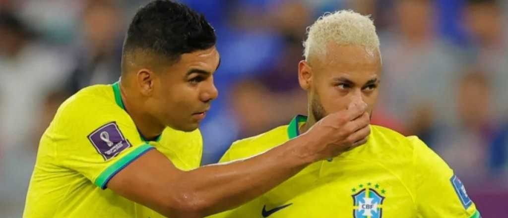 Casemiro le metió algo en la nariz a Neymar y explotaron las redes: qué era