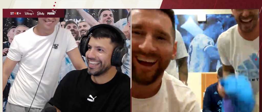 Imperdible: Messi y el Kun, a pura carcajada con el Papu y De Paul