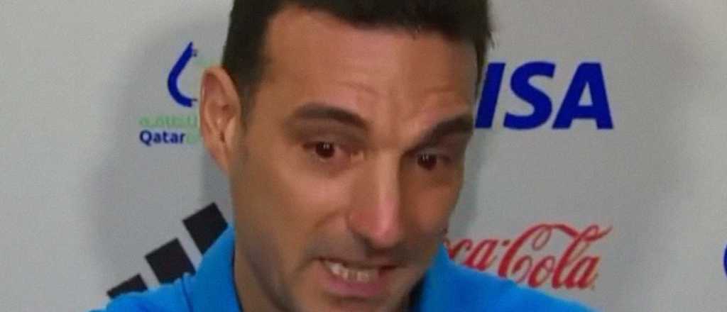 Videos: las lágrimas de Scaloni que emocionan al país antes de la final