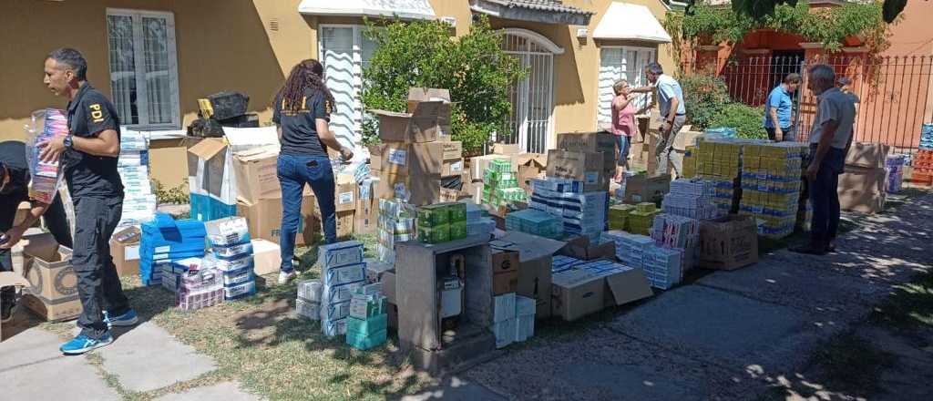 En dos casas de San Martín se ocultaba un búnker de remedios