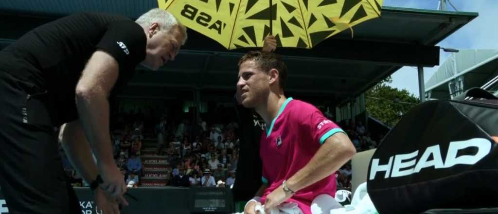 Alarma: Schwartzman abandonó en Auckland y es duda para Australia