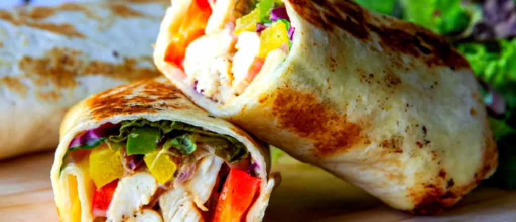 Saludables, deliciosos y fáciles: aprendé a hacer "wrap de pollo"