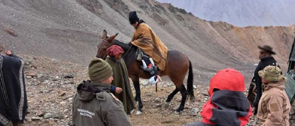 Rescataron a la mujer accidentada en la montaña en Tunuyán 