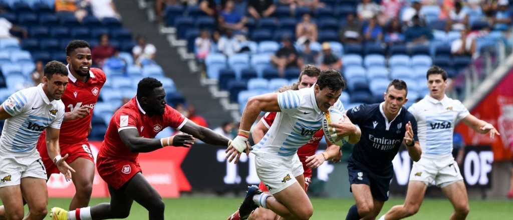 Los Pumas 7's, con tries de Isgró, vencieron a Canadá en Sydney