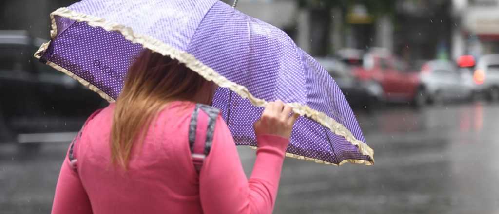 Se viene el agua: alerta amarilla por fuertes lluvias en Mendoza