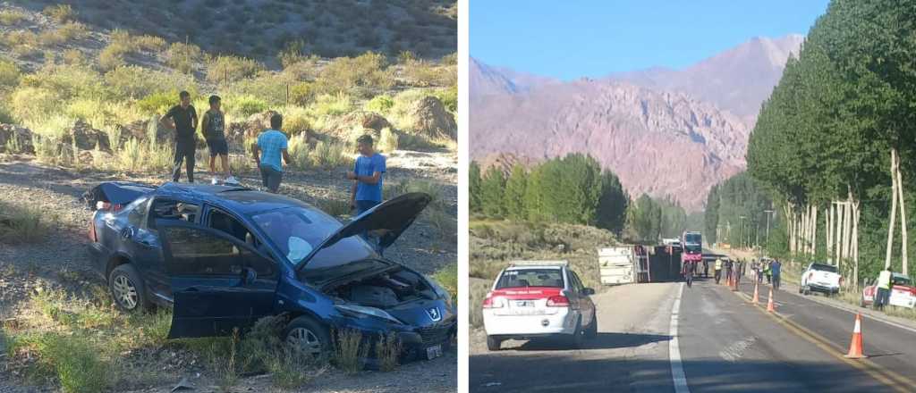 Grave accidente en la Ruta 7: un camión chocó con un auto y hay 5 heridos