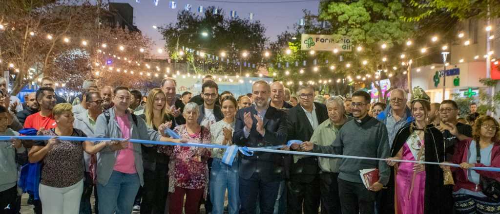 Stevanato inauguró las obras de renovación del casco histórico de Maipú