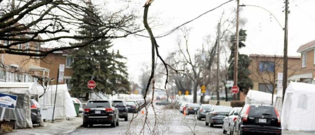 Un millón de canadienses sin luz por una tormenta de hielo