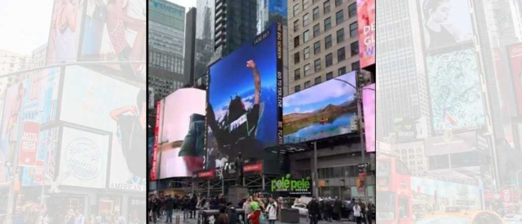 Los paisajes de Mendoza en el Times Square de Manhattan