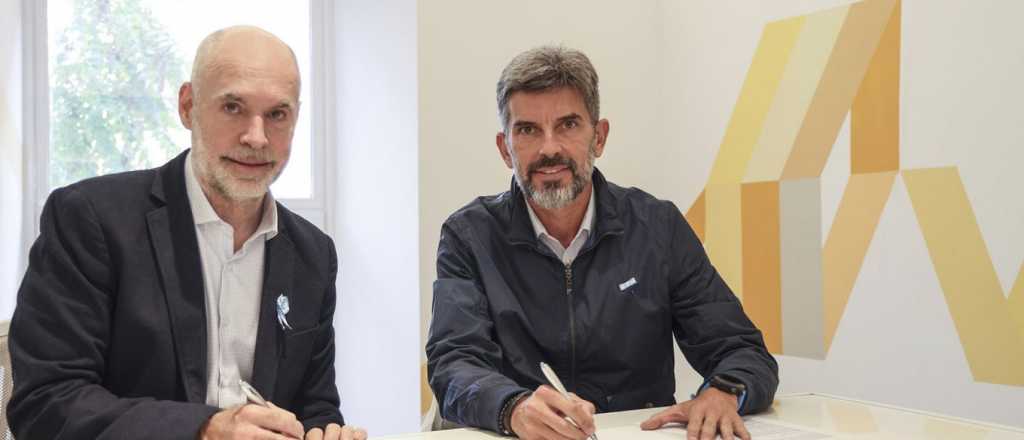 Ulpiano y Rodríguez Larreta firmaron un acuerdo de colaboración mutua