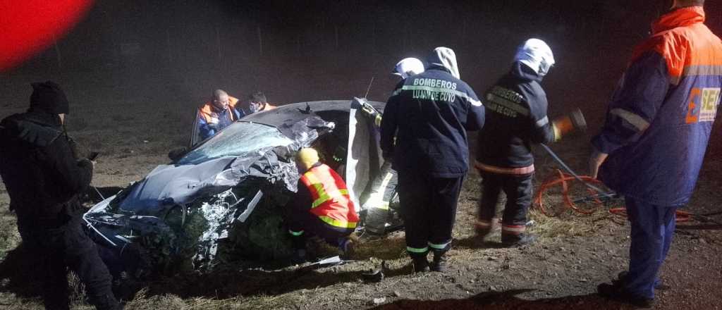 Fuerte choque en la Ruta 7 cerca de la Destilería en Luján