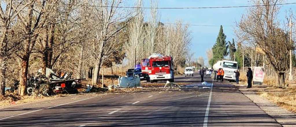 Alerta en San Martín: chocó un camión y se derramaron sustancias peligrosas