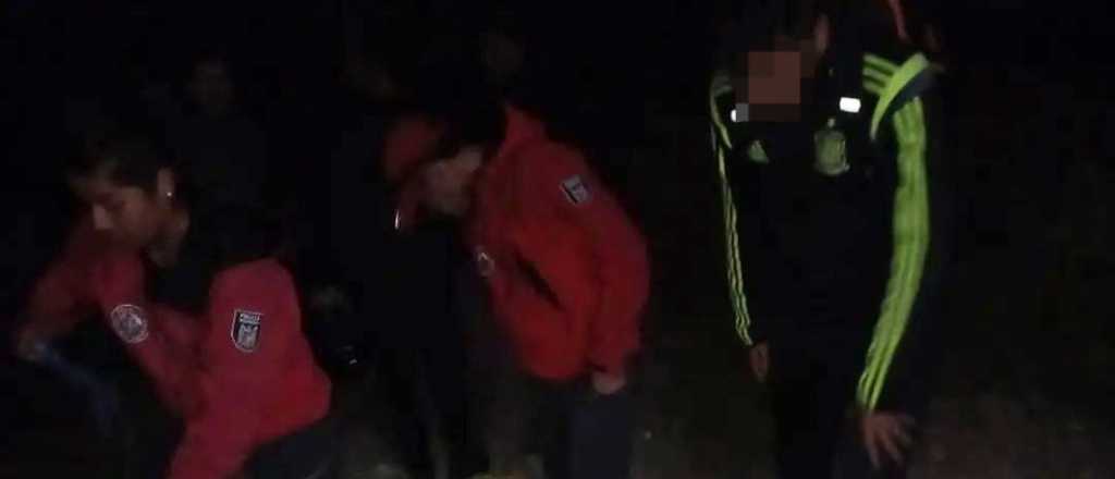 Rescataron a cuatro personas en un cerro en Cacheuta