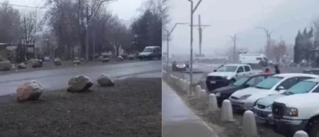 Video: una copiosa nevada cubrió este miércoles al Manzano Histórico