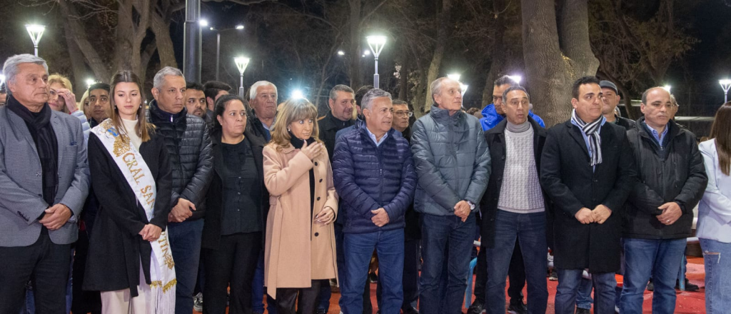 Rufeil inauguró en San Martín la plaza número 35 desde que asumió