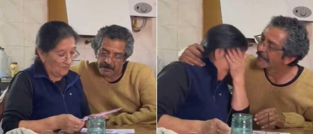 Video viral: un mendocino cumplió el sueño a sus padres y grabó su reacción