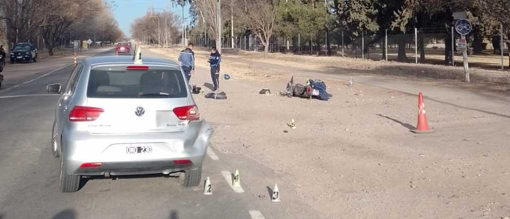 Murió un motociclista en un choque en San Rafael